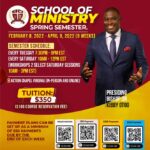 SCHOOL OF MINISTRY – SPRING SEMESTER